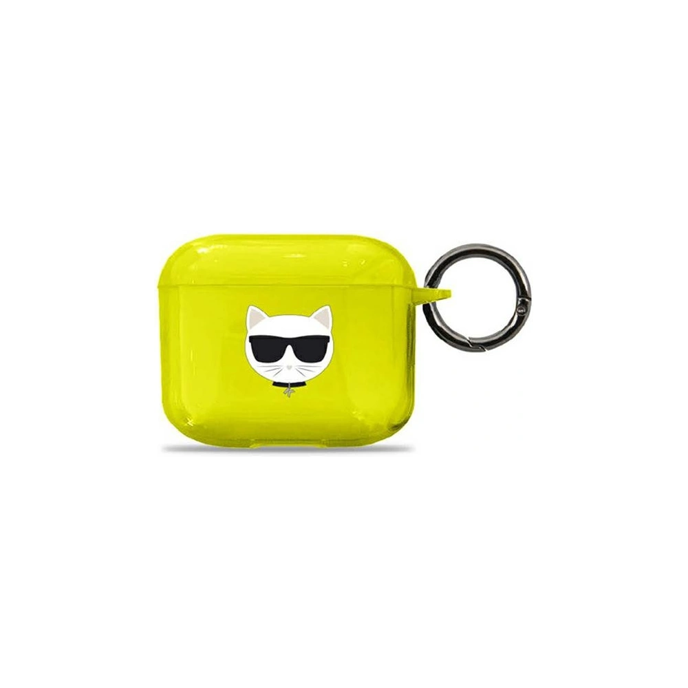 Wholesale Karl Lagerfeld KLA3UCHFY Apple AirPods 3 cover yellow Choupette - KLD573YEL - {ean13} - Hurt