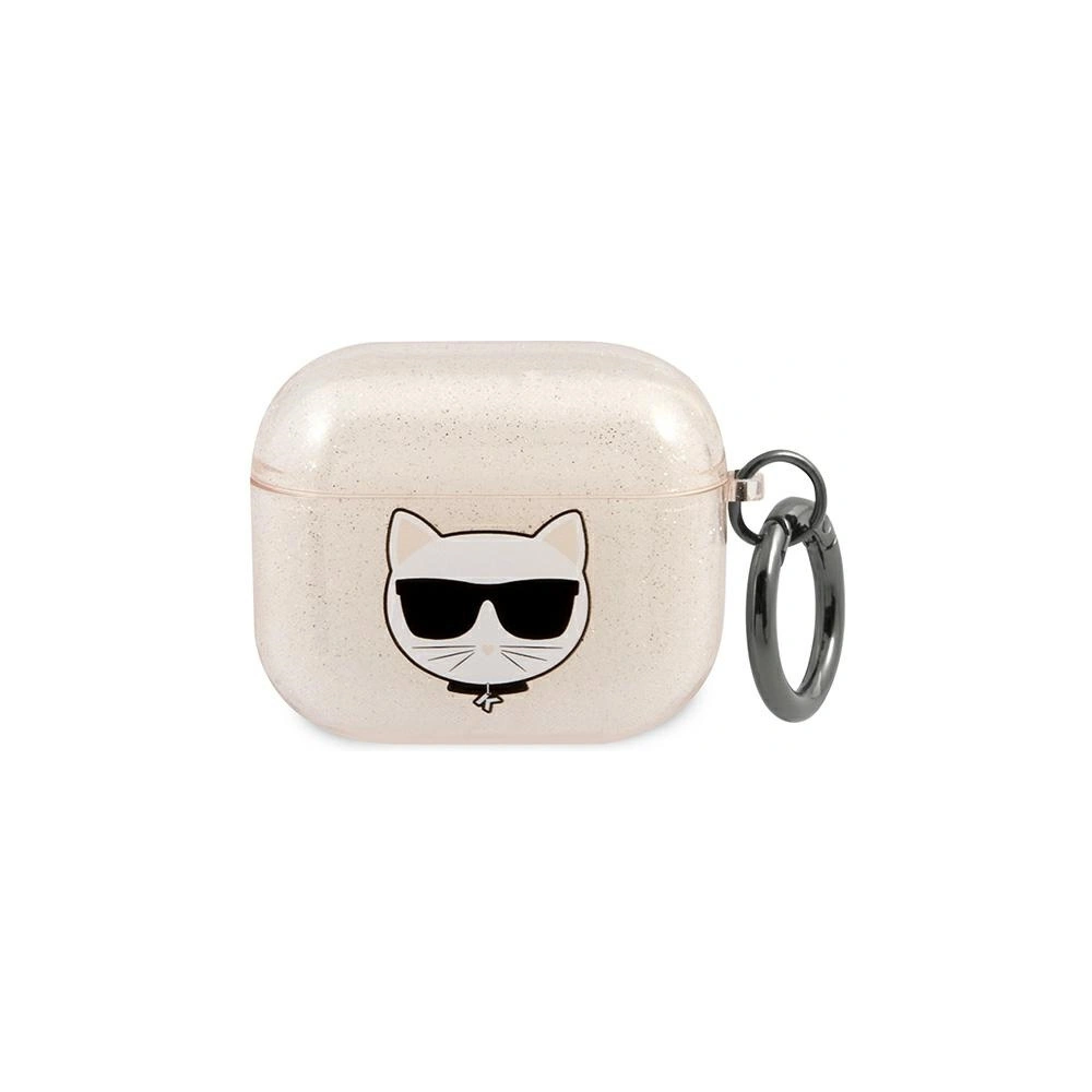 Wholesale Karl Lagerfeld KLA3UCHGD Apple AirPods 3 cover gold Glitter Choupette - KLD574GLD - {ean13} - Hurt