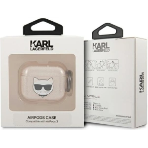 Hurtownia GSM - Etui Karl Lagerfeld KLA3UCHGD Apple AirPods 3 cover złoty/gold Glitter Choupette - KLD574GLD - {ean13} - Hurt