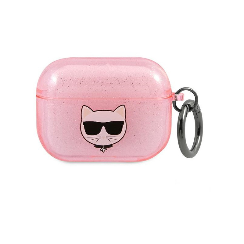 Hurtownia Karl Lagerfeld - 3666339009182 - KLD576PNK - Etui Karl Lagerfeld KLA3UCHGP Apple AirPods 3 cover różowy/pink Glitter Choupette - B2B homescreen