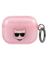 Karl Lagerfeld KLA3UCHGP Apple AirPods 3 cover pink Glitter Choupette