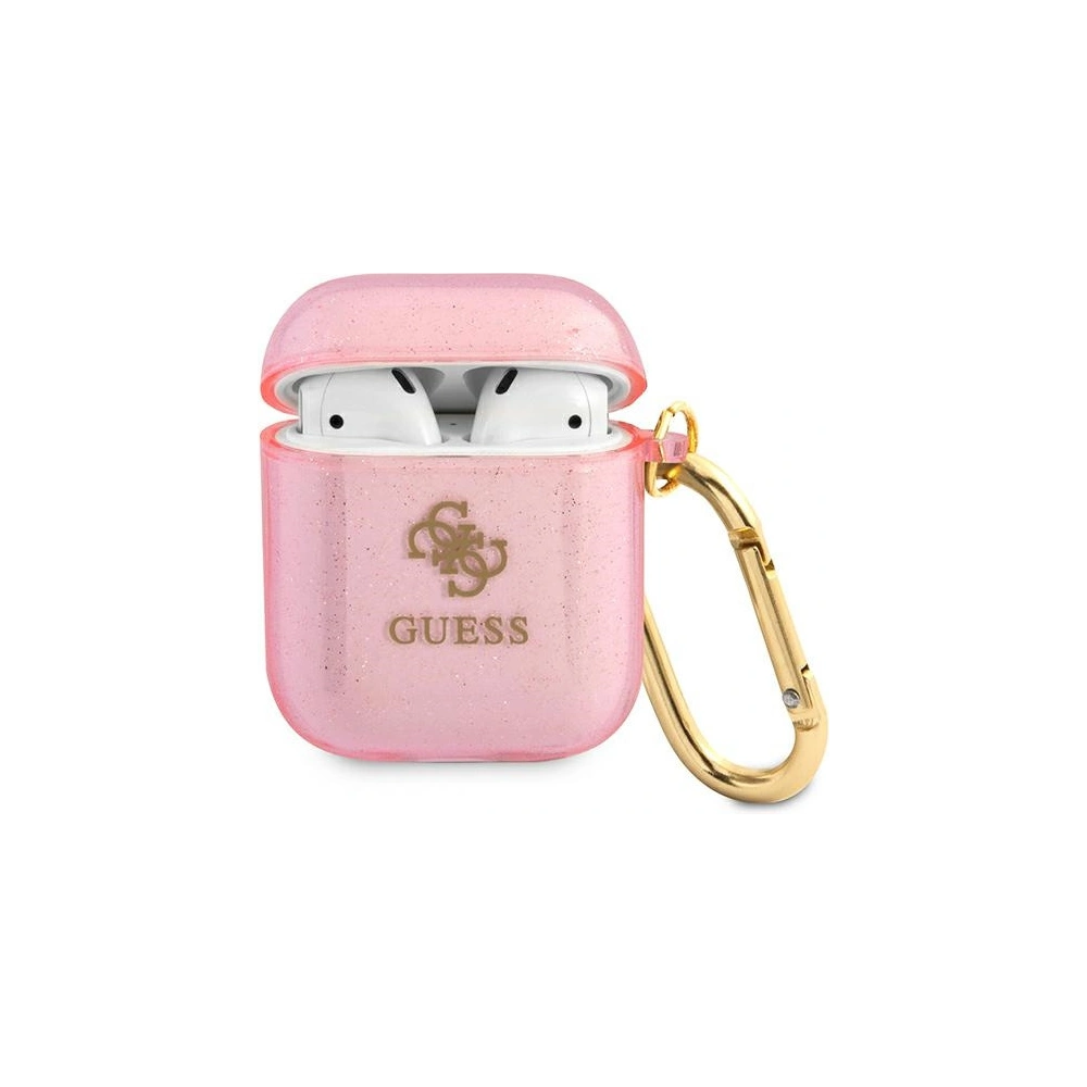 Hurtownia GSM - Etui Guess GUA2UCG4GP Apple AirPods kryt růžový/pink Glitter Collection - GUE1096PNK - {ean13} - Hurt