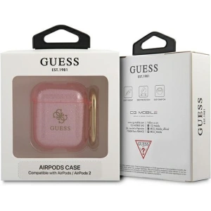Hurtownia GSM - Etui Guess GUA2UCG4GP Apple AirPods kryt růžový/pink Glitter Collection - GUE1096PNK - {ean13} - Hurt