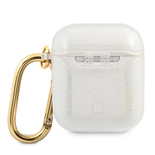 Etui Guess GUA2UCG4GT Apple AirPods cover Transparent Glitter Collection