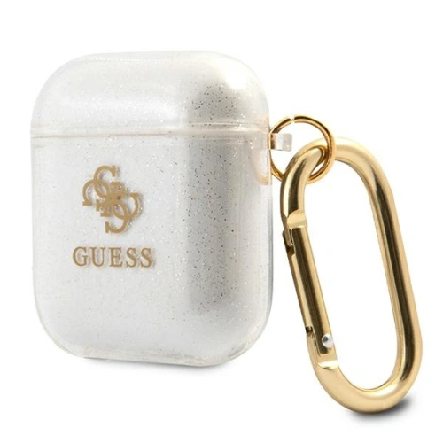 Etui Guess GUA2UCG4GT Apple AirPods cover Transparent Glitter Collection