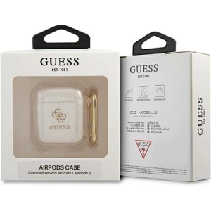 Hurtownia GSM - Etui Guess GUA2UCG4GT Apple kryt na AirPods Transparent Glitter Collection - GUE1097CL - {ean13} - Hurt