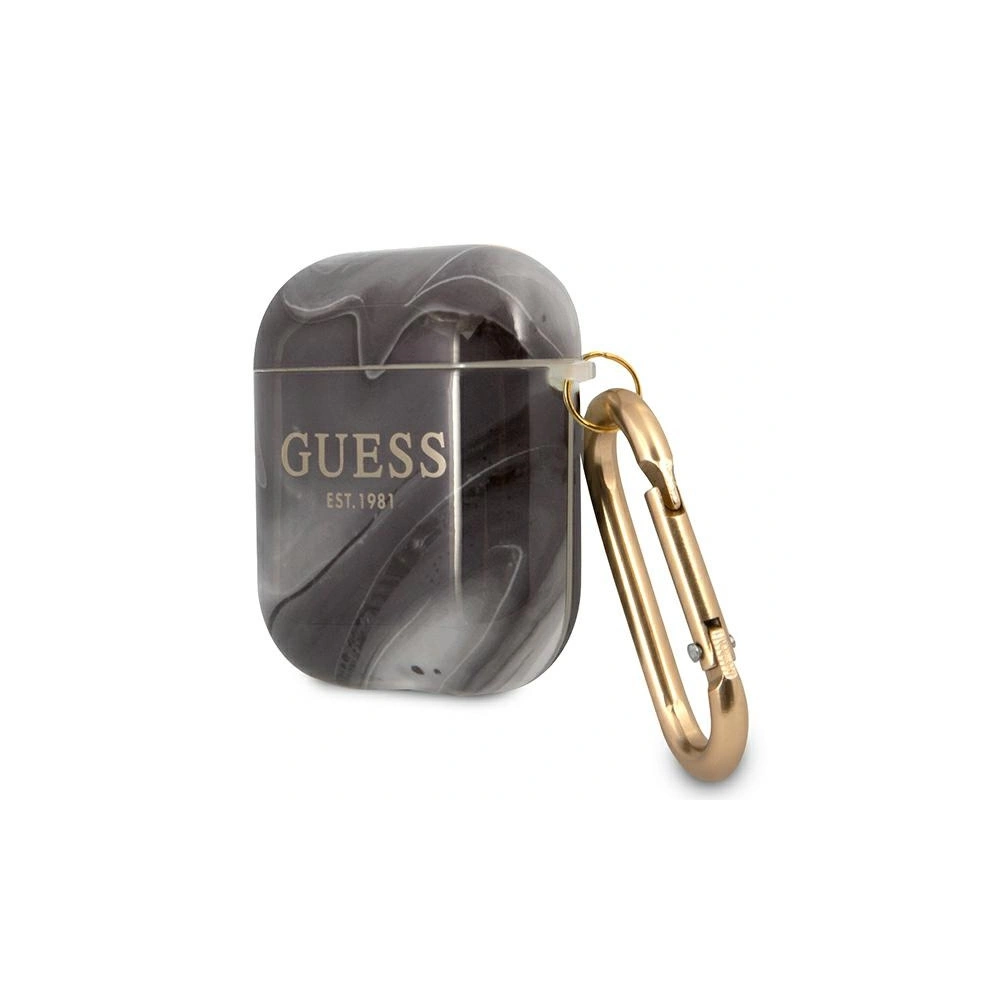 Wholesale Guess GUA2UNMK Apple AirPods cover black Marble Collection - GUE1098BLK - {ean13} - Hurt