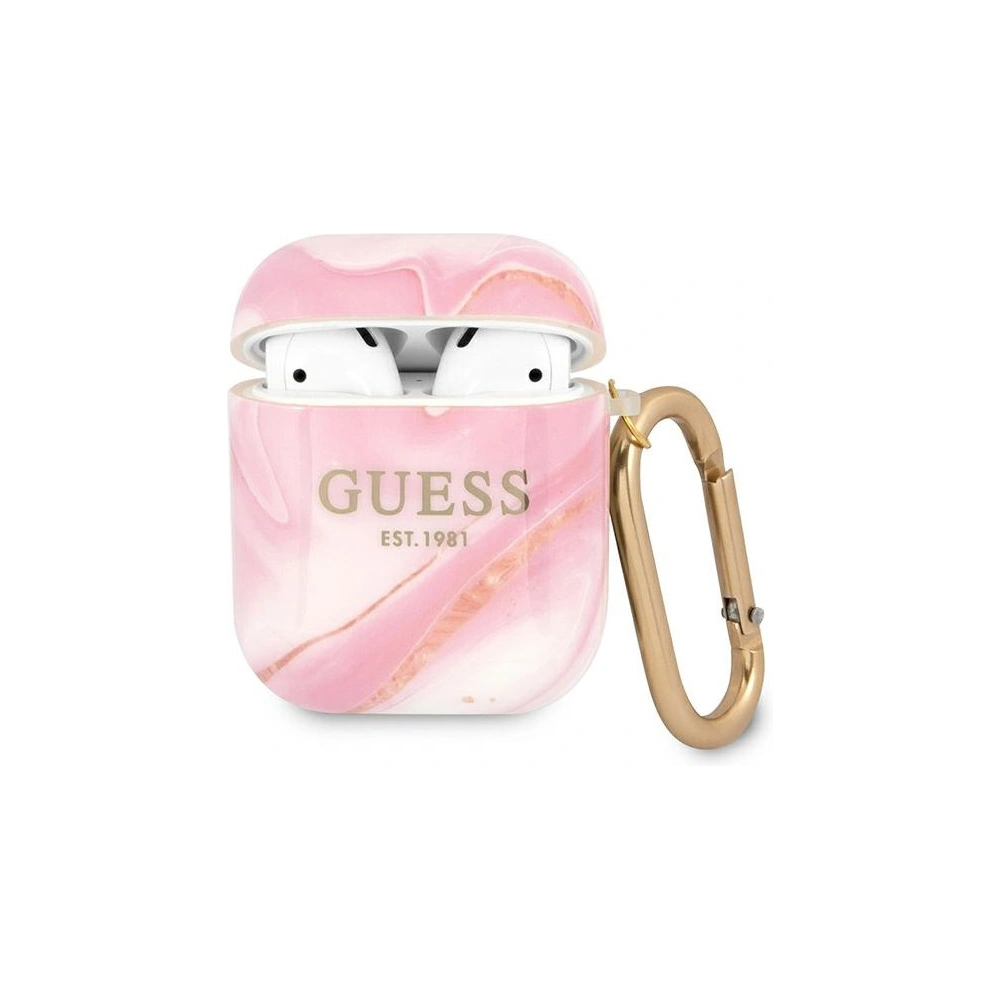 Hurtownia GSM - Etui Guess GUA2UNMP Apple AirPods cover różowy/pink Marble Collection - GUE1099PNK - {ean13} - Hurt