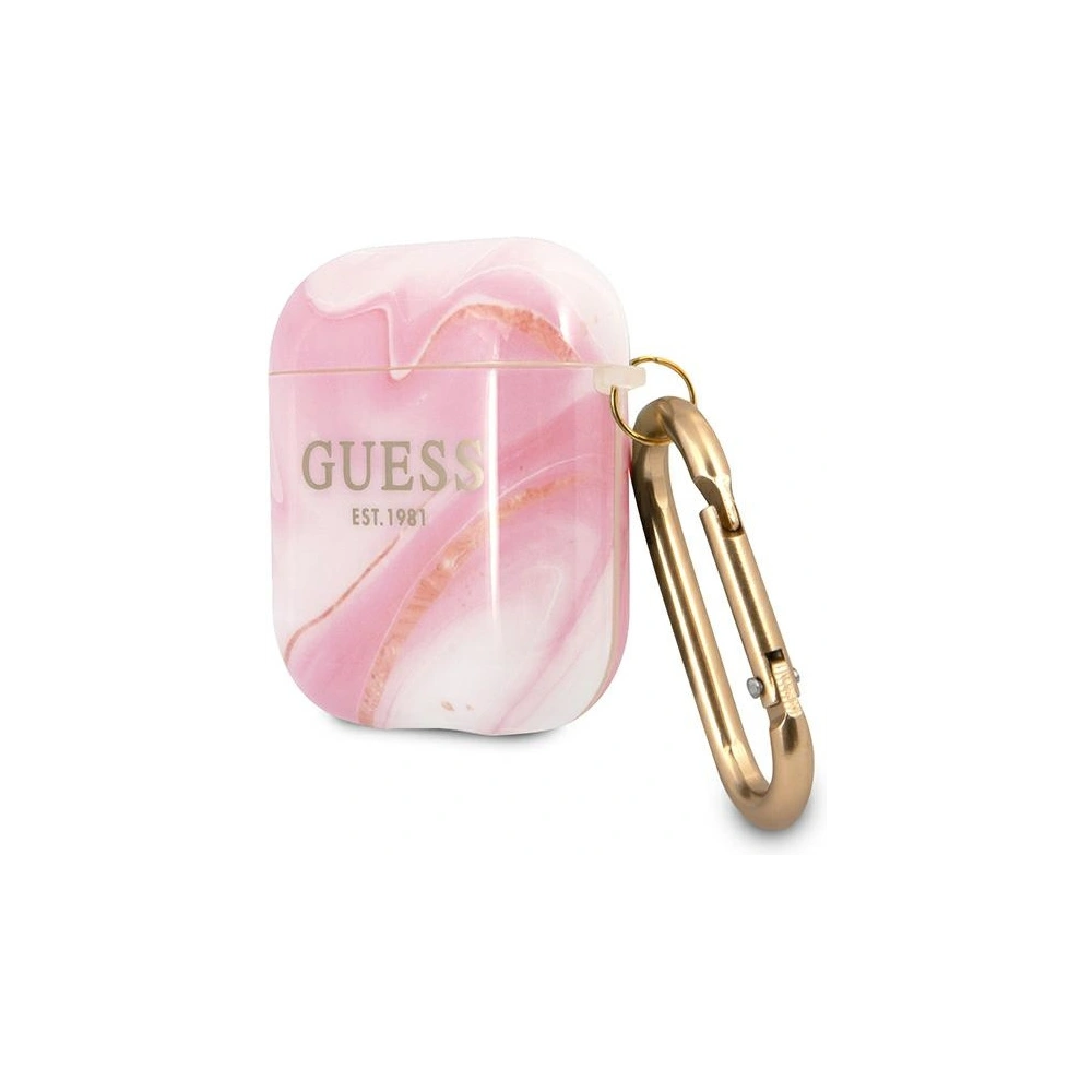 Hurtownia GSM - Etui Guess GUA2UNMP Apple AirPods cover różowy/pink Marble Collection - GUE1099PNK - {ean13} - Hurt