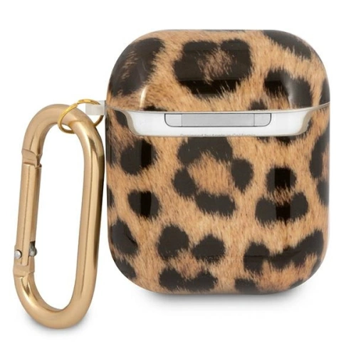 Etui Guess GUA2USLEO Apple AirPods cover złoty/gold Leopard Collection