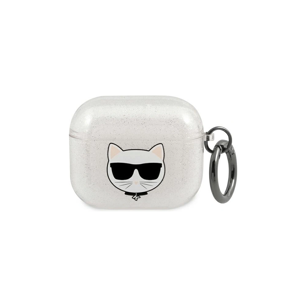 Wholesale Karl Lagerfeld KLA3UCHGS Apple AirPods 3 cover silver Glitter Choupette - KLD577SLV - {ean13} - Hurt