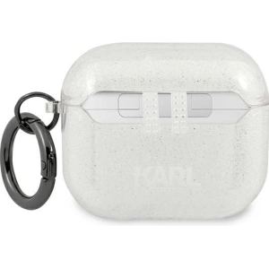 Hurtownia GSM - Etui Karl Lagerfeld KLA3UCHGS Apple AirPods 3 cover srebrny/silver Glitter Choupette - KLD577SLV - {ean13} - Hurt