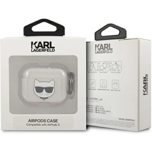 Hurtownia GSM - Etui Karl Lagerfeld KLA3UCHGS Apple AirPods 3 cover srebrny/silver Glitter Choupette - KLD577SLV - {ean13} - Hurt