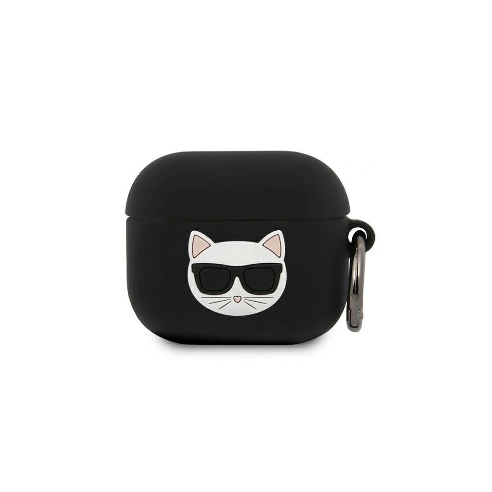 Hurtownia GSM - Etui Karl Lagerfeld KLACA3SILCHBK Apple AirPods 3 kryt černý/black silikon Choupette - KLD578BLK - {ean13} - Hurt