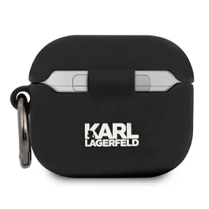 Karl Lagerfeld KLACA3SILCHBK Apple AirPods 3 cover black Silicone Choupette