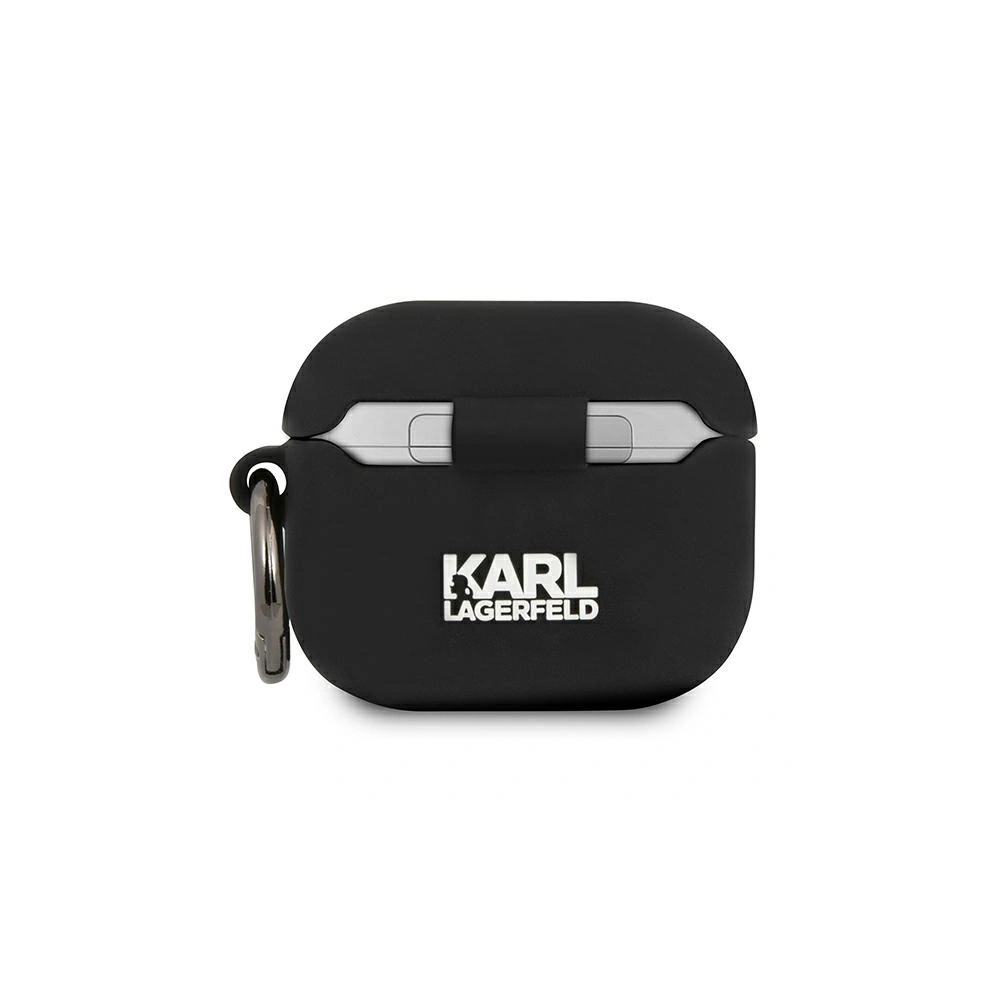 Hurtownia GSM - Etui Karl Lagerfeld KLACA3SILCHBK Apple AirPods 3 cover czarny/black Silicone Choupette - KLD578BLK - {ean13} - Hurt