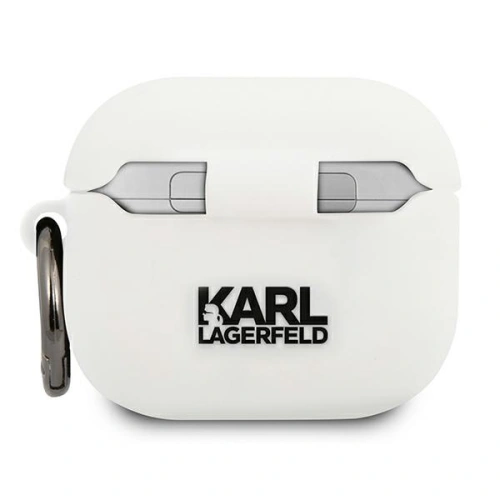 Etui Karl Lagerfeld KLACA3SILCHWH Apple AirPods 3 cover biały/white Silicone Choupette