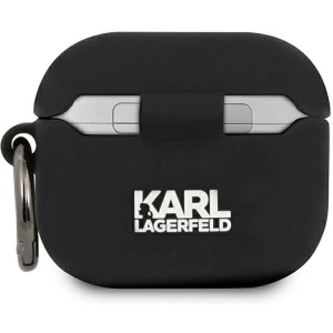 Karl Lagerfeld KLACA3SILKHBK Apple AirPods 3 cover black Silicone Ikonik