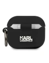 Hurtownia GSM - Etui Karl Lagerfeld KLACA3SILKHBK Apple AirPods 3 cover czarny/black Silicone Ikonik - KLD580BLK - {ean13} - Hurt