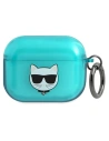 Etui Karl Lagerfeld KLAPUCHFL Apple kryt na AirPods Pro modrý/blue Choupette