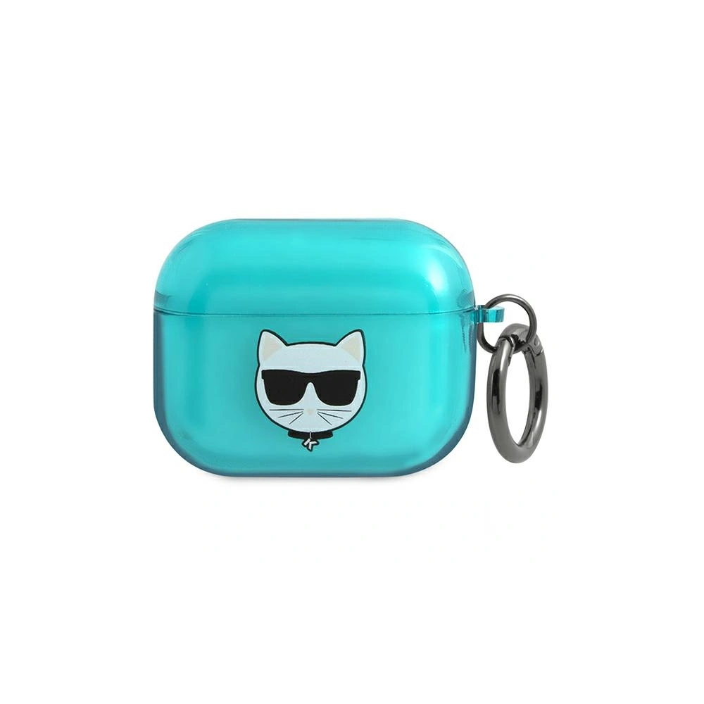 Wholesale Karl Lagerfeld KLAPUCHFL Apple AirPods Pro cover blue Choupette - KLD581BLU - {ean13} - Hurt