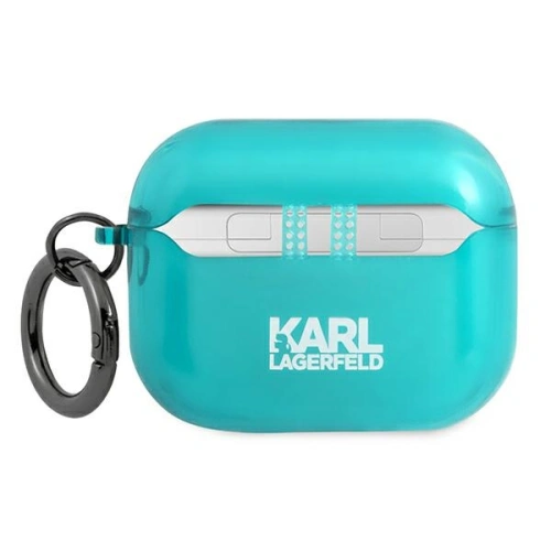 Etui Karl Lagerfeld KLAPUCHFL Apple AirPods Pro cover niebieski/blue Choupette