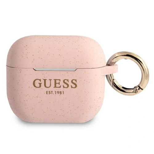 Etui Guess GUA3SGGEP Apple AirPods 3 cover różowy/pink Silicone Glitter