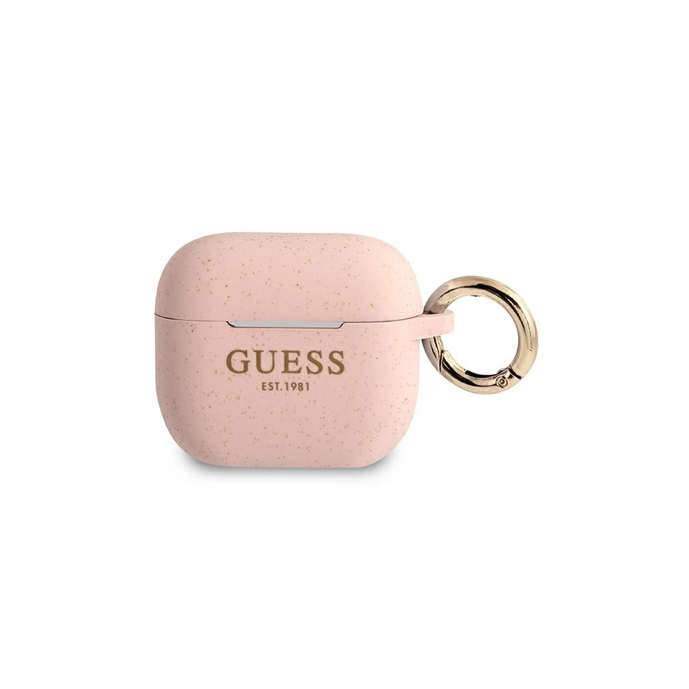 Hurtownia GSM - Etui Guess GUA3SGGEP Apple AirPods 3 cover różowy/pink Silicone Glitter - GUE1103PNK - {ean13} - Hurt