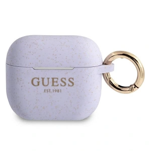 Etui Guess GUA3SGGEU Apple AirPods 3 cover purpurowy/purple Silicone Glitter