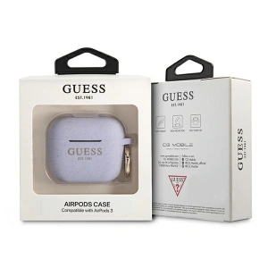 Etui Guess GUA3SGGEU Apple AirPods 3 cover purpurowy/purple Silicone Glitter