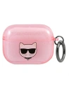 Etui Karl Lagerfeld KLAPUCHGP Apple AirPods Pro cover różowy/pink Glitter Choupette