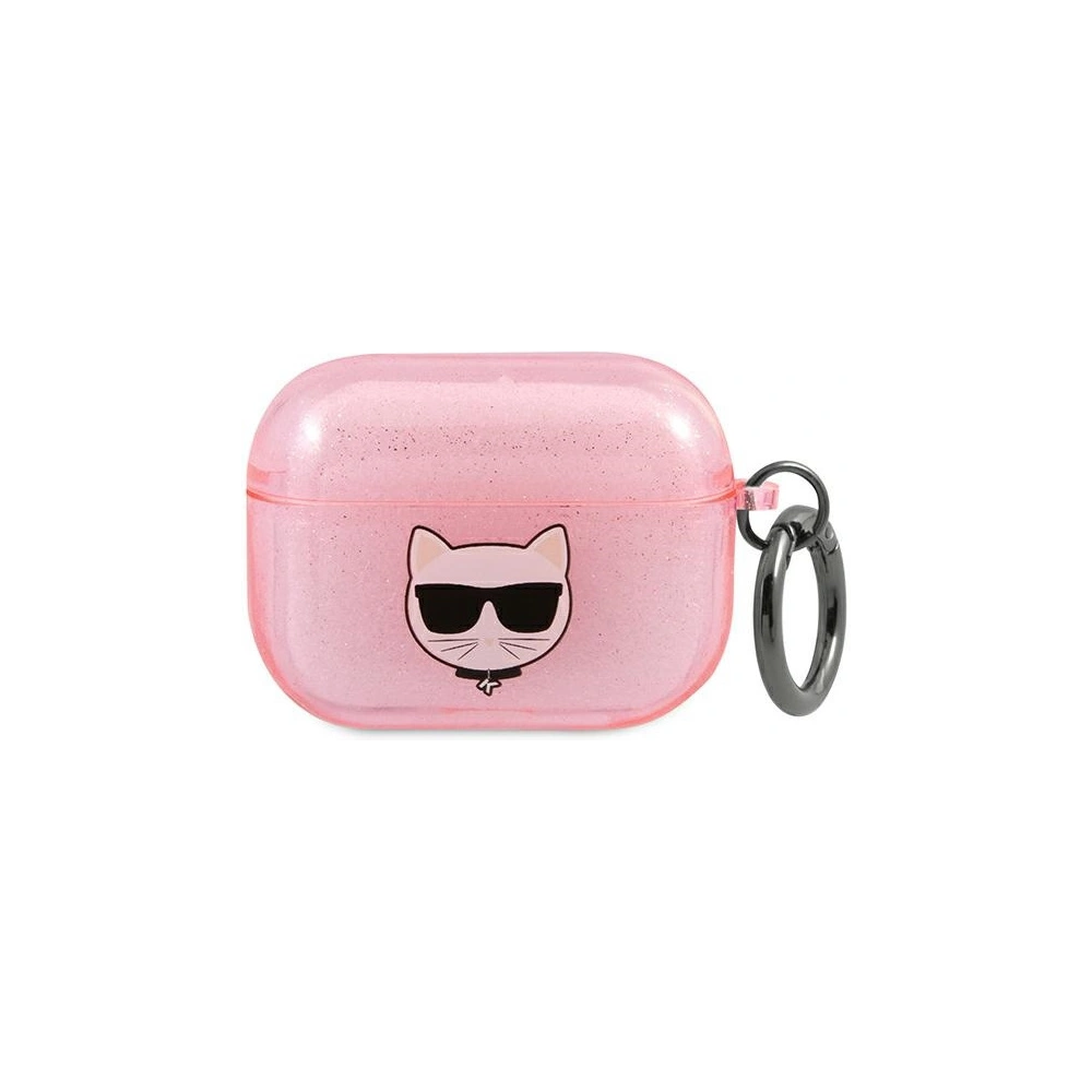 Hurtownia GSM - Etui Karl Lagerfeld KLAPUCHGP Apple AirPods Pro kryt růžový/pink Glitter Choupette - KLD587PNK - {ean13} - Hurt
