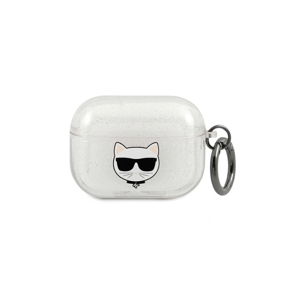 Hurtownia GSM - Etui Karl Lagerfeld KLAPUCHGS Apple AirPods Pro kryt stříbrný/silver Glitter Choupette - KLD588SLV - {ean13} - Hurt