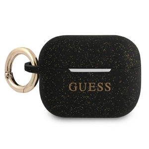 Etui Guess GUAPSGGEK Apple AirPods Pro cover czarny/black Silicone Glitter