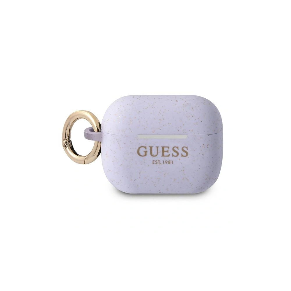 Wholesale Guess GUAPSGGEU Apple AirPods Pro cover purple Silicone Glitter - GUE1114PRP - {ean13} - Hurt
