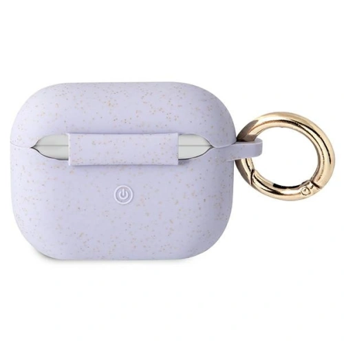 Etui Guess GUAPSGGEU Apple AirPods Pro cover purpurowy/purple Silicone Glitter