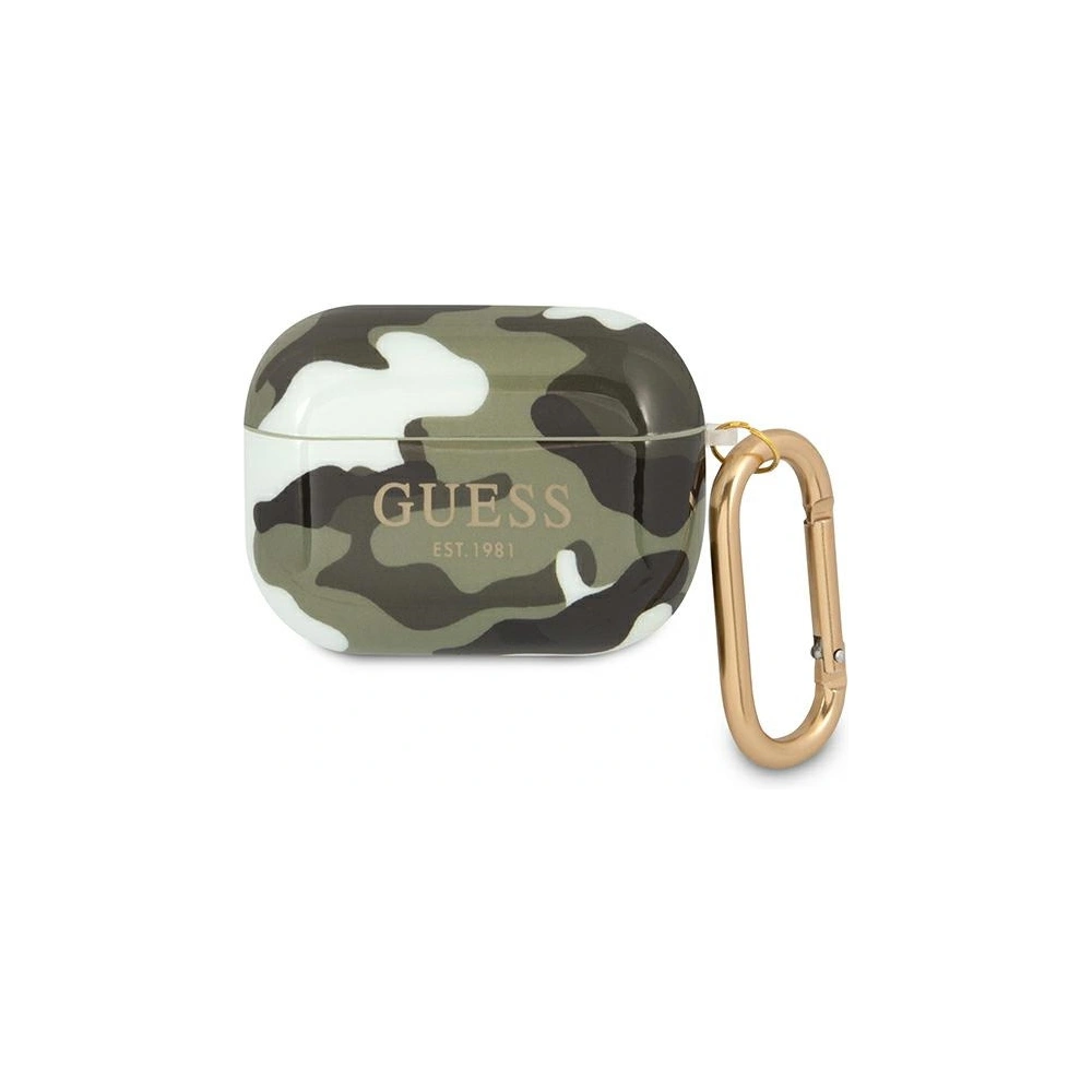 Hurtownia GSM - Etui Guess GUAPUCAMA Apple AirPods Pro obal zelený/khaki Camo Collection - GUE1117KHA - {ean13} - Hurt