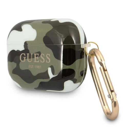 Etui Guess GUAPUCAMA Apple AirPods Pro cover zielony/khaki Camo Collection