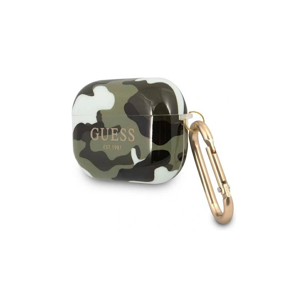 Hurtownia GSM - Etui Guess GUAPUCAMA Apple AirPods Pro obal zelený/khaki Camo Collection - GUE1117KHA - {ean13} - Hurt
