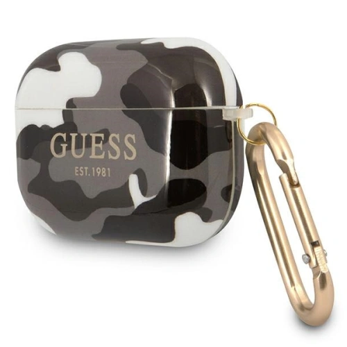 Etui Guess GUAPUCAMG Apple AirPods Pro cover czarny/black Camo Collection