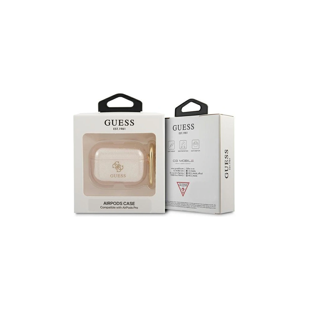 Hurtownia GSM - Etui Guess GUAPUCG4GD Apple AirPods Pro kryt zlatý/gold Glitter Collection - GUE1119GLD - {ean13} - Hurt