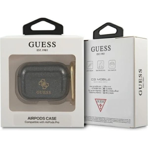 Etui Guess GUAPUCG4GK Apple AirPods Pro cover czarny/black Glitter Collection