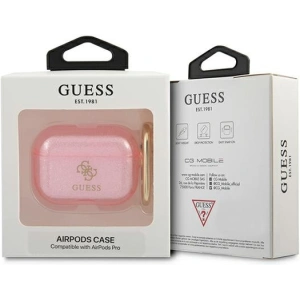 Etui Guess GUAPUCG4GP Apple AirPods Pro cover różowy/pink Glitter Collection