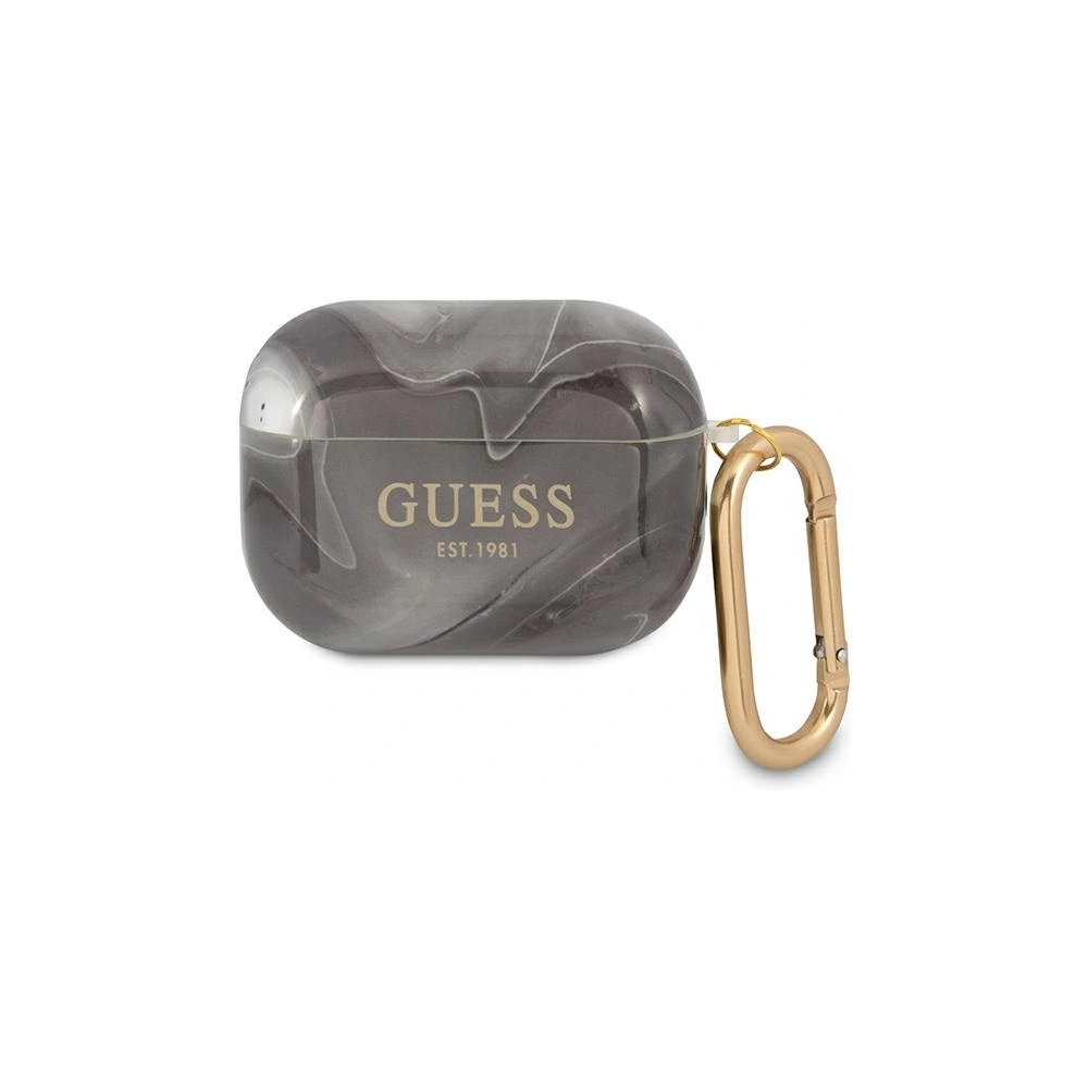 Hurtownia GSM - Etui Guess GUAPUNMK Apple AirPods Pro kryt černý/marble kolekce - GUE1123BLK - {ean13} - Hurt