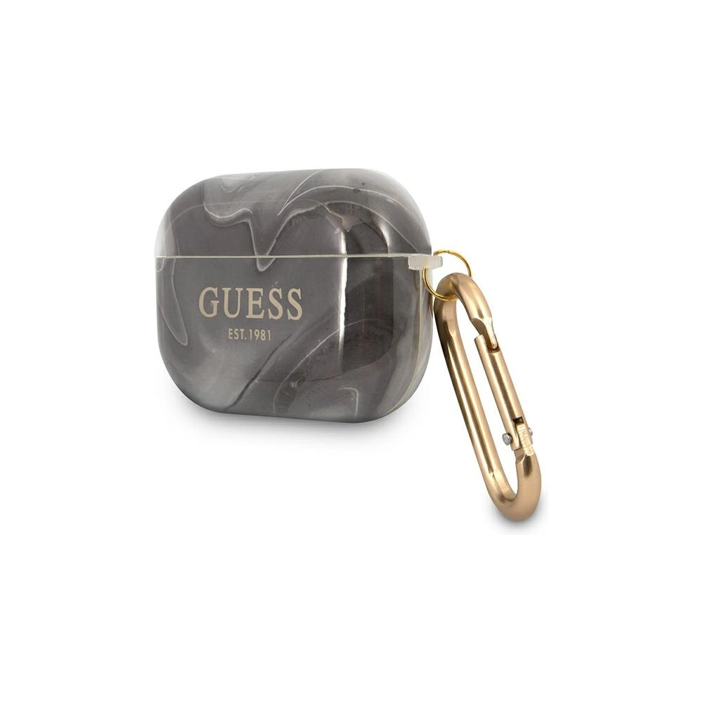 Hurtownia GSM - Etui Guess GUAPUNMK Apple AirPods Pro kryt černý/marble kolekce - GUE1123BLK - {ean13} - Hurt