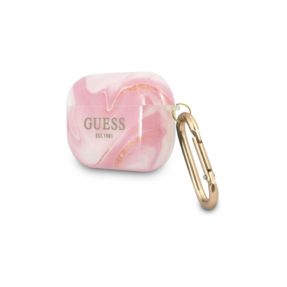 Wholesale Guess GUAPUNMP Apple AirPods Pro cover pink Marble Collection - GUE1124PNK - {ean13} - Hurt