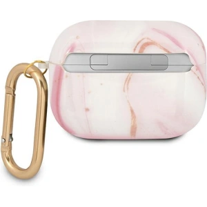 Etui Guess GUAPUNMP Apple AirPods Pro cover różowy/pink Marble Collection