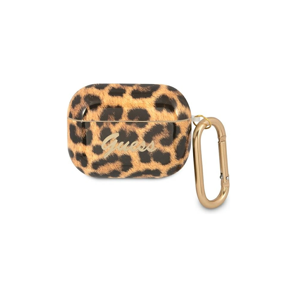 Wholesale Guess GUAPUSLEO Apple AirPods Pro cover gold Leopard Collection - GUE1125GLD - {ean13} - Hurt