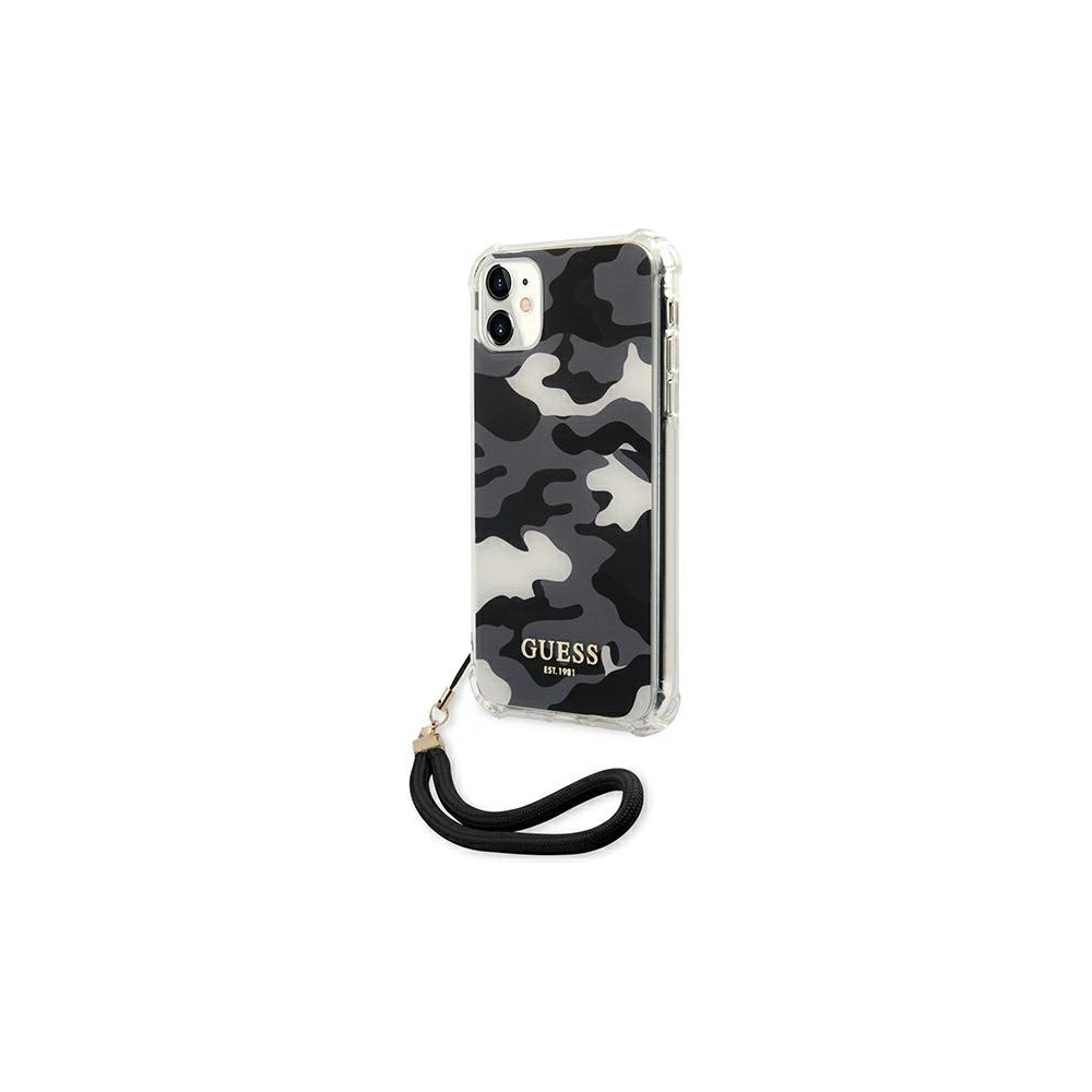 Hurtownia GSM - Etui Guess GUHCN61KSARBK Apple iPhone 11 czarny/black hardcase Camo Collection - GUE1129BLK - {ean13} - Hurt