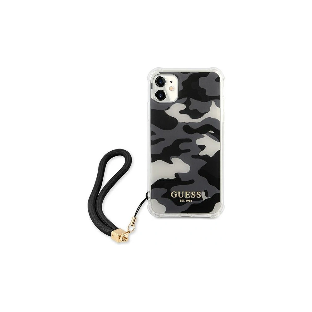 Hurtownia GSM - Etui Guess GUHCN61KSARBK Apple iPhone 11 czarny/black hardcase Camo Collection - GUE1129BLK - {ean13} - Hurt